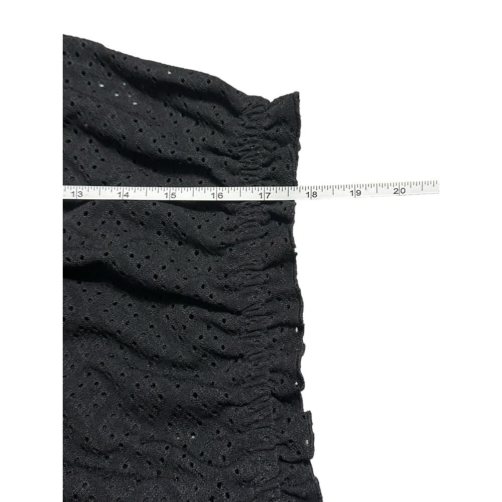 Love, Fire Black Eyelet Cropped Tank Top Size Medium - Picture 7 of 7